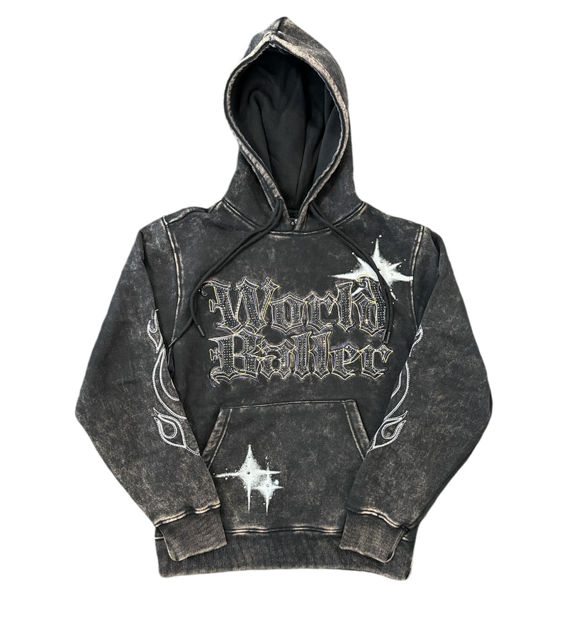 Smoke Rise 'Rhinestone Dystopia' Hoodie (Black) F024656