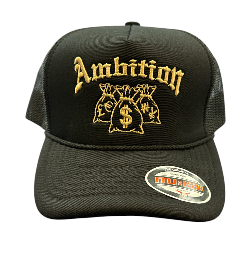 Muka 'Ambition' Trucker Hat (Black) T5439