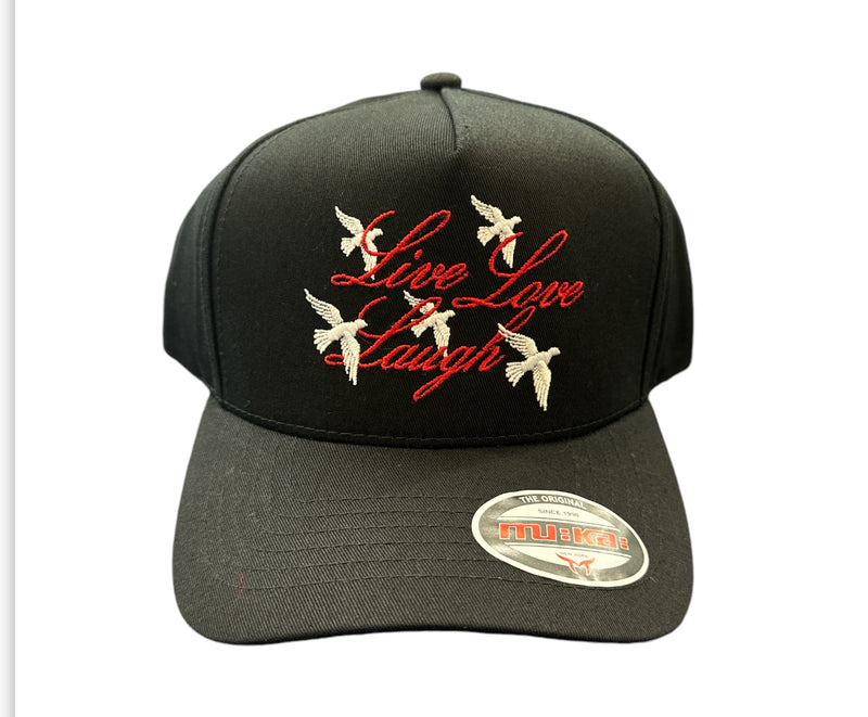 Muka 'Live Love Laugh' Snapback Hat (Black) S4428