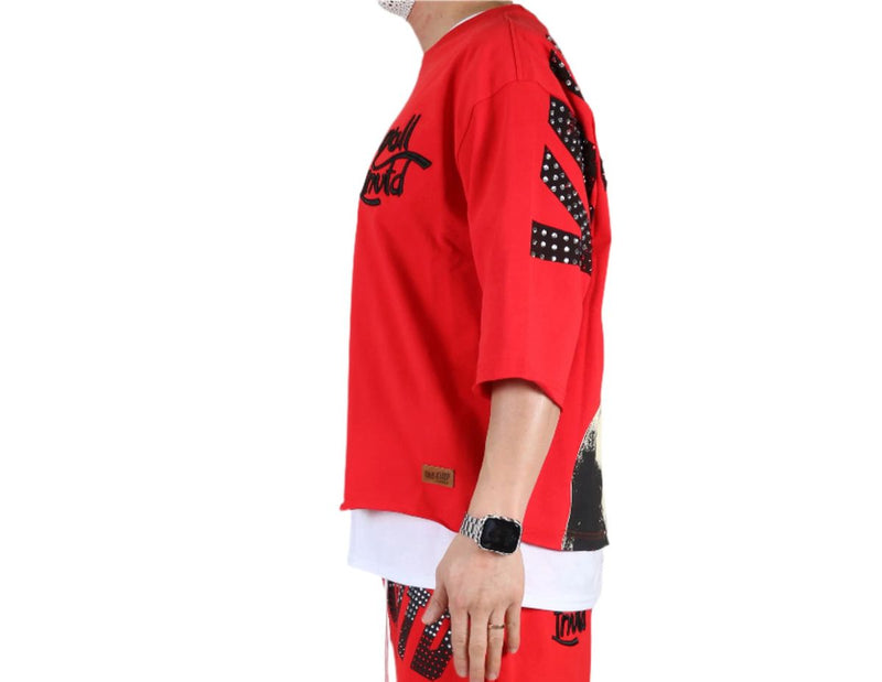 Kleep 'Asen' Premium Cropped T-Shirt (Red) KT-1840S