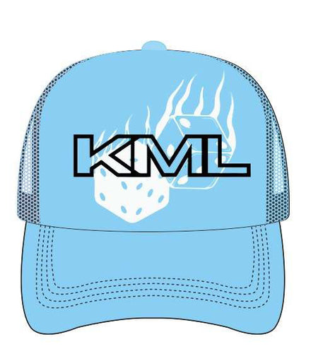 KML 'DICE' Trucker Hat (UNC Blue) - FRESH N FITTED-2 INC