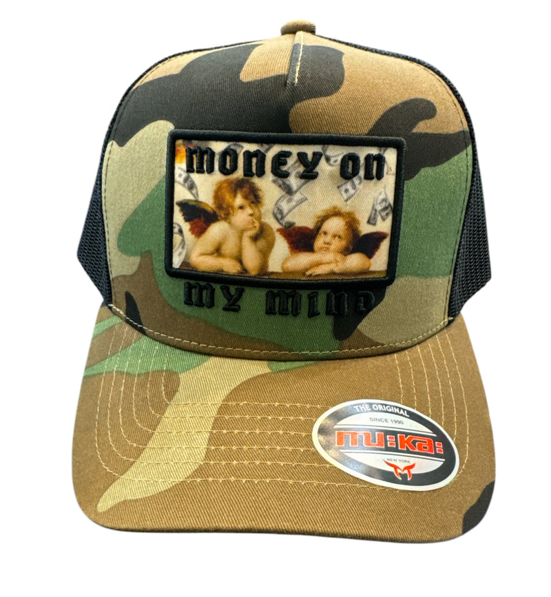 Muka 'Money On Mind' Trucker Hat (Camo) T5446