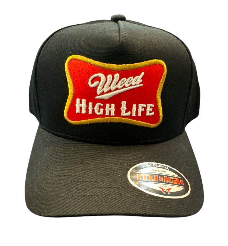 Muka 'Weed High Life' Snapback Hat (Black) S4437