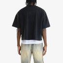 Copper Rivet 'Money Doesn’Destroy Eagle' Oversize Crop T-Shirt (Black) 511024