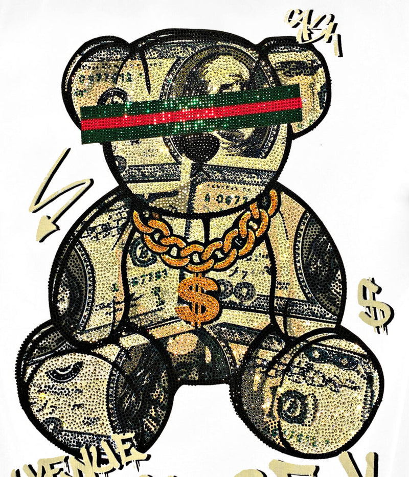 George V 'Cash Bear' Tee (White) GV-S2741