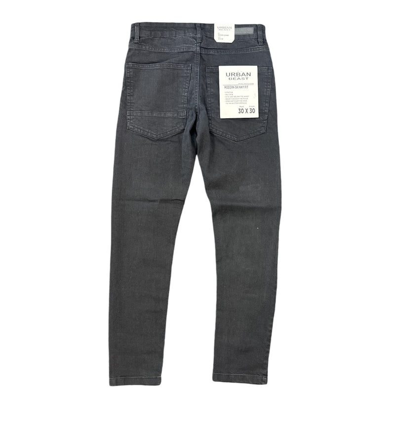 Urban Beast Distressed Denim (Black) UB109