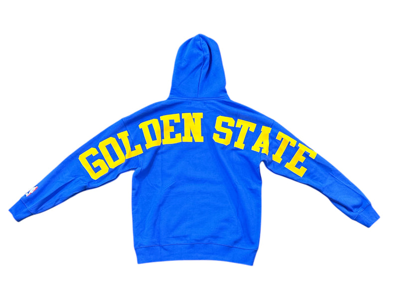 Pro Standard 'Golden State Warriors Wingspan' Drop Shoulder Hoodie (Royal Blue) BGW5515775