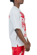 Juren 'Blocking Out The Bad Vibes' T-Shirt (White) - FRESH N FITTED