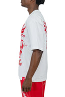 Juren 'Blocking Out The Bad Vibes' T-Shirt (White) - FRESH N FITTED