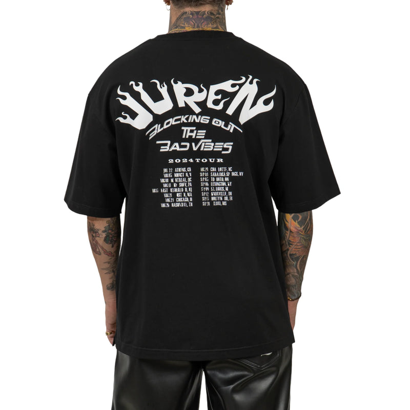 Juren 'Blocking Out The Bad Vibes' T-Shirt (Black)