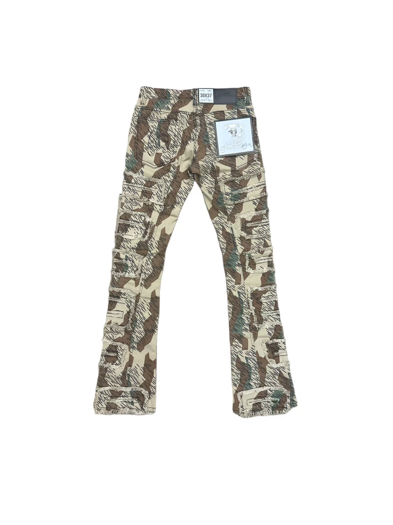 Frost Originals 'Cashay' Stacked Denim (Camo) F1732 - Fresh N Fitted Inc