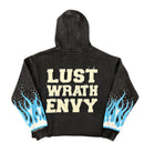 Copper Rivet 'Desires' Cropped Hoodie (Black) 531076 - FRESH N FITTED