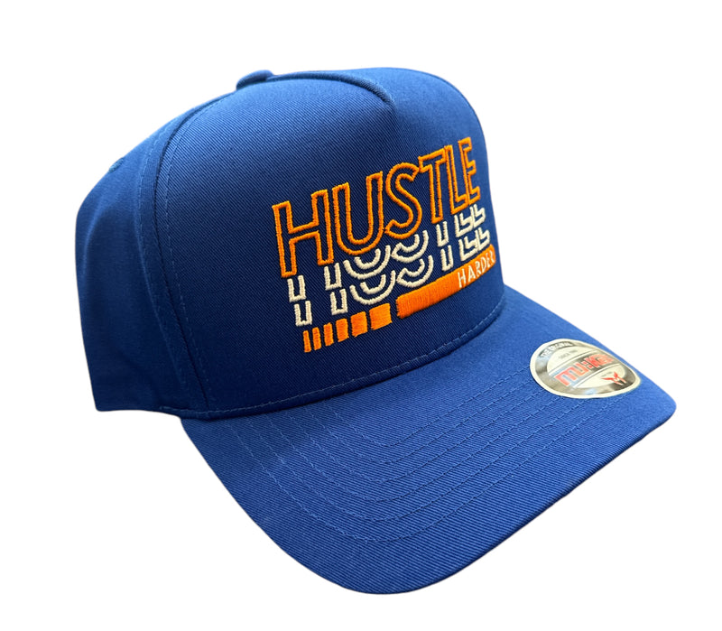 Muka 'Hustle' Snapback Hat (Blue) S4427