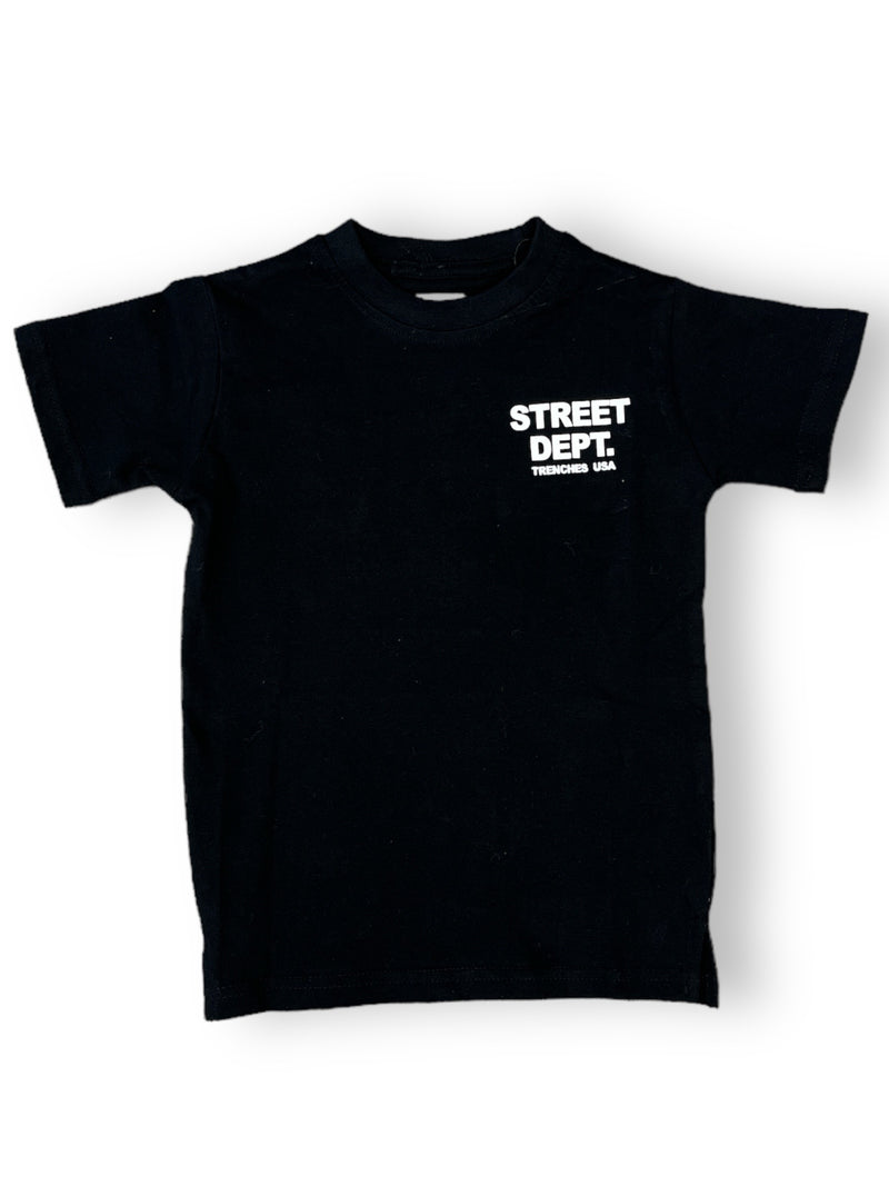 Evolution Kids 'Street Dept' T-Shirt (Black) EV-180489K - FRESH N FITTED-2 INC