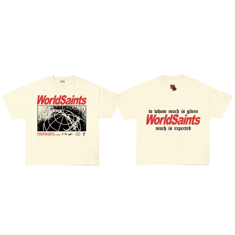 Saint Studio "Power"  T-Shirt (Cream)