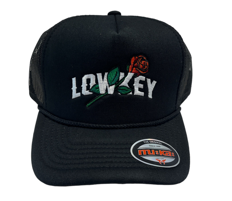 Muka 'Lowkey' Trucker Hat (Black) TN5341A - FRESH N FITTED-2 INC