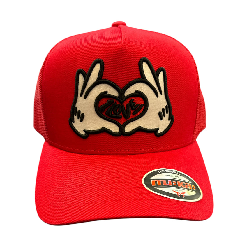 Muka 'Love' Trucker Hat (Red) TN5315