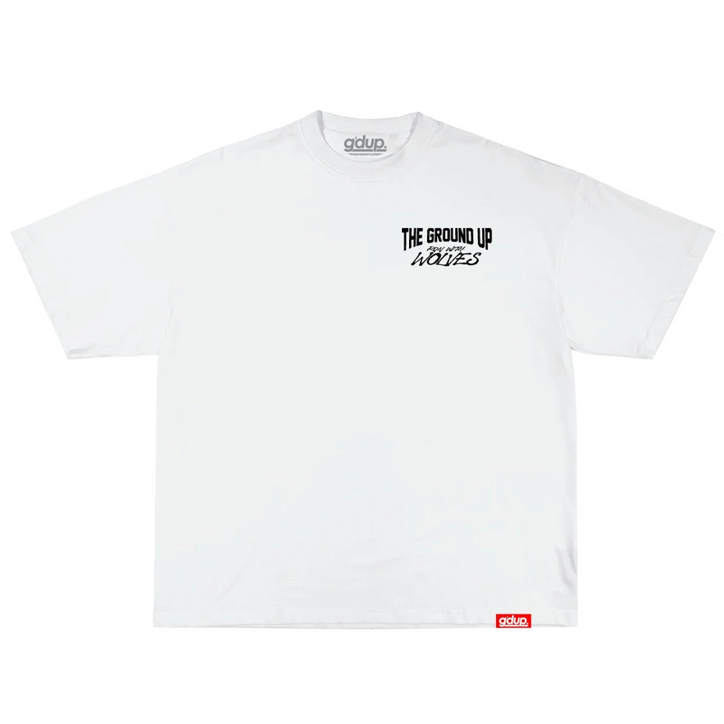 The Ground Up 'Run With Wolves' T-Shirt (White)