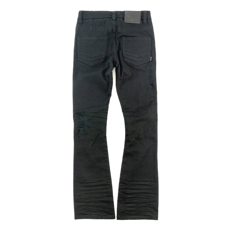 Makobi Kids "Jacob" Stacked Denim (Black) B1979