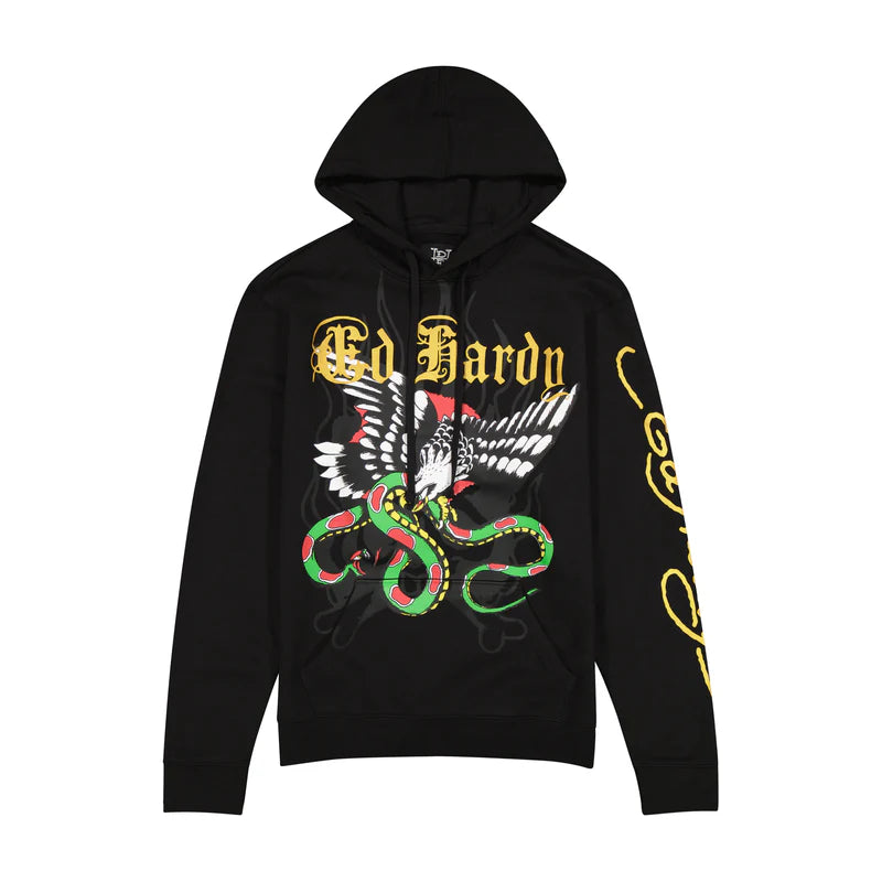 Ed Hardy 'Eagle Snake' Hoodie (Black) EHM1300-82