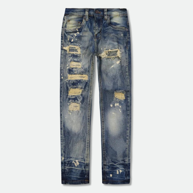 Evolution Kids 'Bleached' Distressed Denim (LT.Tint) EV-33953K - FRESH N FITTED