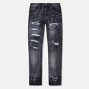 Evolution Kids 'Bleached' Distressed Denim (Washed Black) EV-33953K - FRESH N FITTED