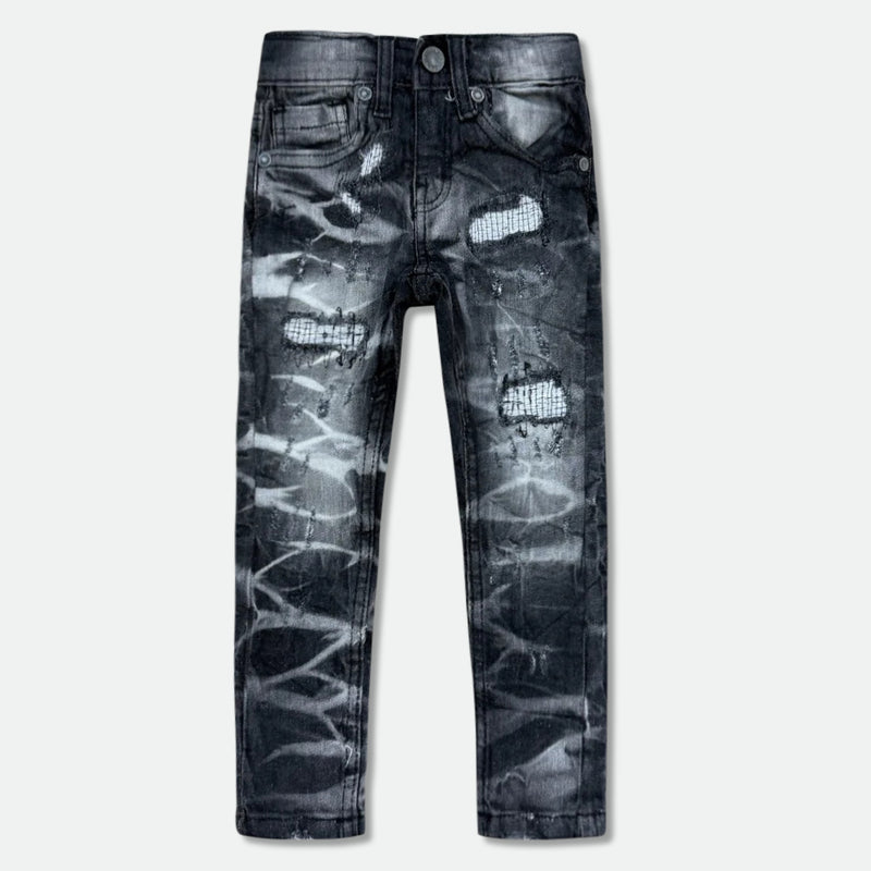 Evolution Kids 'Rip & Repair' Legacy Denim (Washed Black) EV-330207K