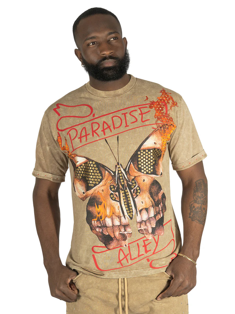 Frost Originals 'House Of Saints' Cropped T-Shirt (Mocha) F139 - FRESH N FITTED