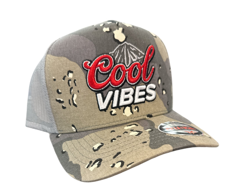 MUKA 'Cool Vibes' Trucker Hat (Grey Desert) T5458B