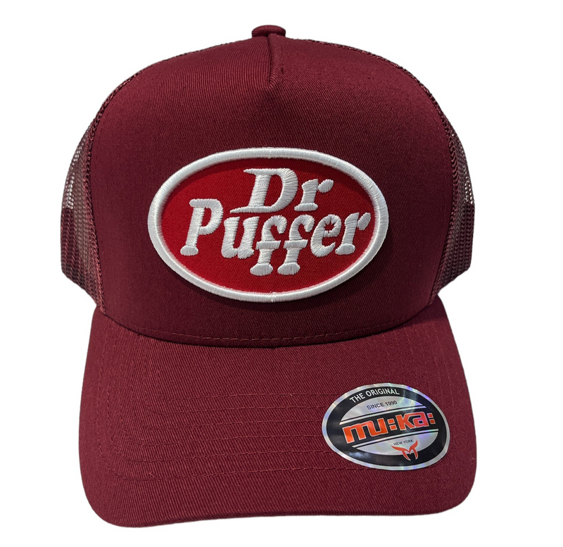 Muka 'DR Puffer' Trucker Hat (Burgundy) TN5311B - FRESH N FITTED-2 INC