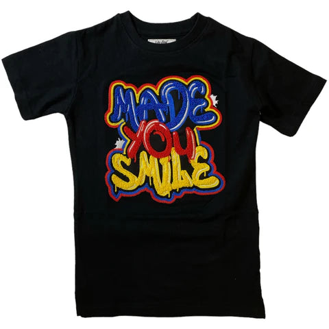 Evolution Kids 'Made You Smile' T-Shirt (Black) EV-180509