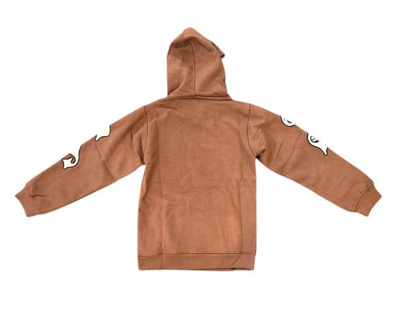 FWRD Kids 'Lavish' Fleece Pullover Hoodie (Brown) FW-10538K