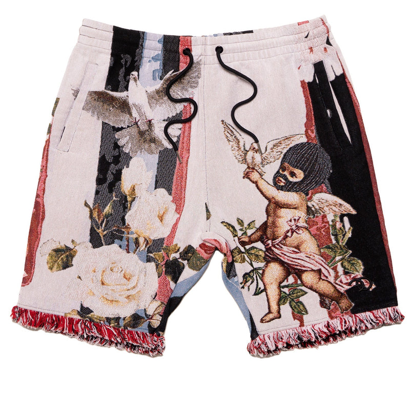 Frost Originals 'Angel' Tapestry Shorts (White) F665 - Fresh N Fitted Inc