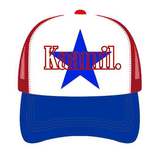 KML 'K-STAR' Trucker Hat (Red/Blue) - FRESH N FITTED-2 INC