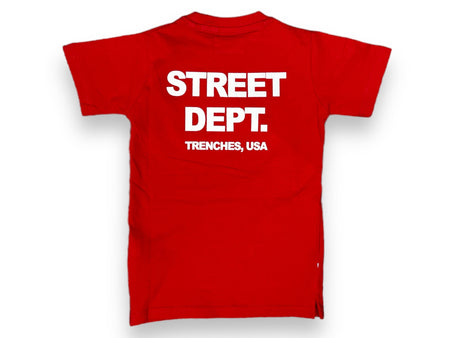 Evolution Kids 'Street Dept' T-Shirt (Red) EV-180489K - FRESH N FITTED-2 INC