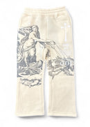 Highly Undrtd Kids 'Divine' Stacked Joggers (Ivory) UF5203K - FRESH N FITTED