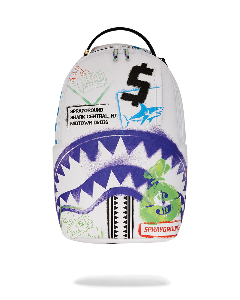 SPRAYGROUND 'SHARK CENTRAL CUT OUT FOR GREATNESS' Backpack (910B7619NSZ)