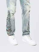 Smoke Rise 'Flame Tapestry' Denim (Hera Blue) JP25114 - FRESH N FITTED