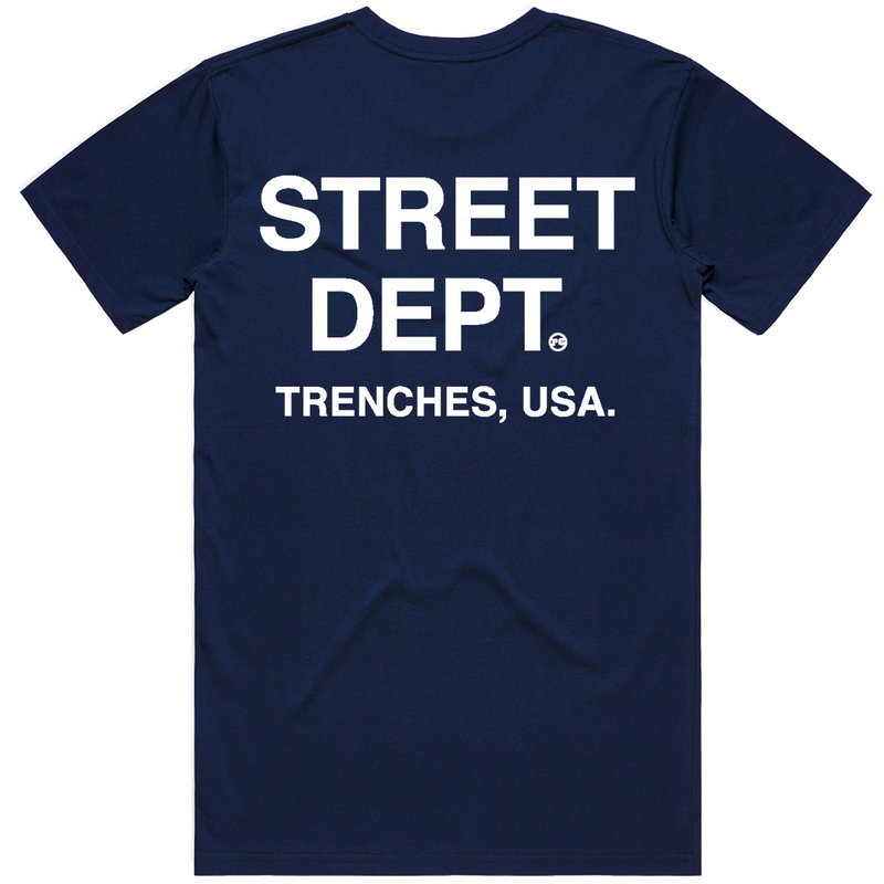 PG Apparel 'Street Dept' T-Shirt (Navy Blue) STDPT100