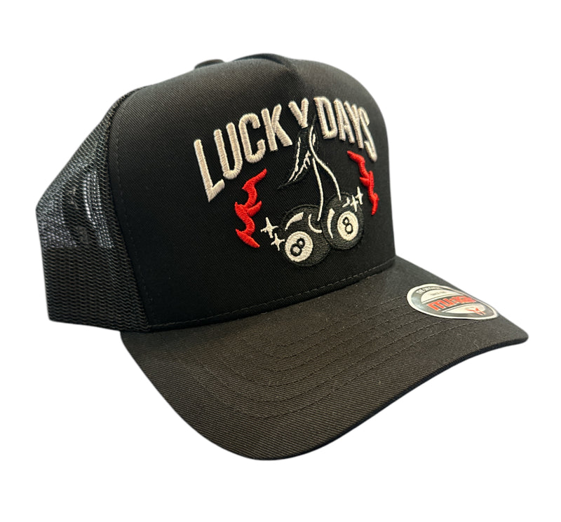 Muka 'Lucky Days' Trucker Hat (Black) T5450