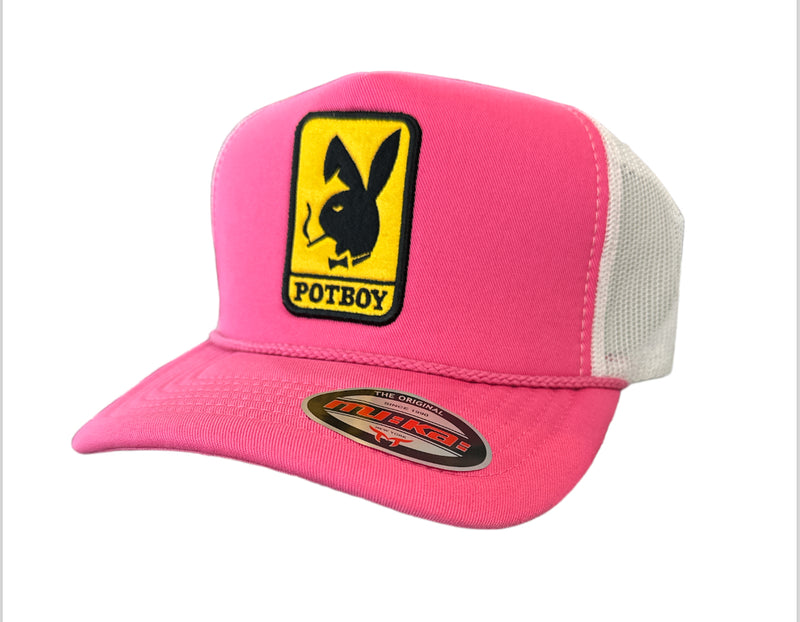 Muka 'Potboy' Trucker Hat (H. Pink) TN5317 - Fresh N Fitted Inc 2