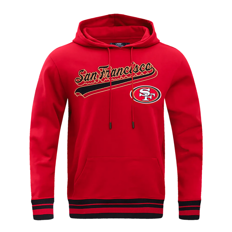 Pro Standard San Francisco 49ers Script Tail Red Pullover Hoody M