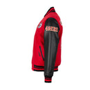 Pro Standard 'San Francisco 49ers Split Logo' Varsity Jacket (Red) Fs46410391 - FRESH N FITTED