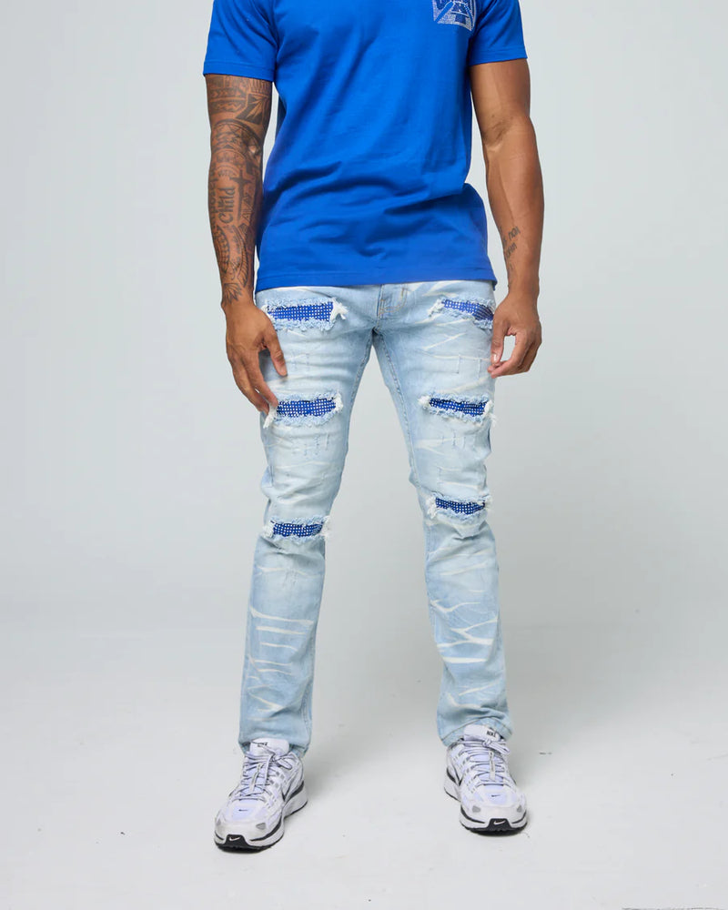 FWRD 'Crystal' Denim (Ice Blue/Royal) FW-330271 - FRESH N FITTED