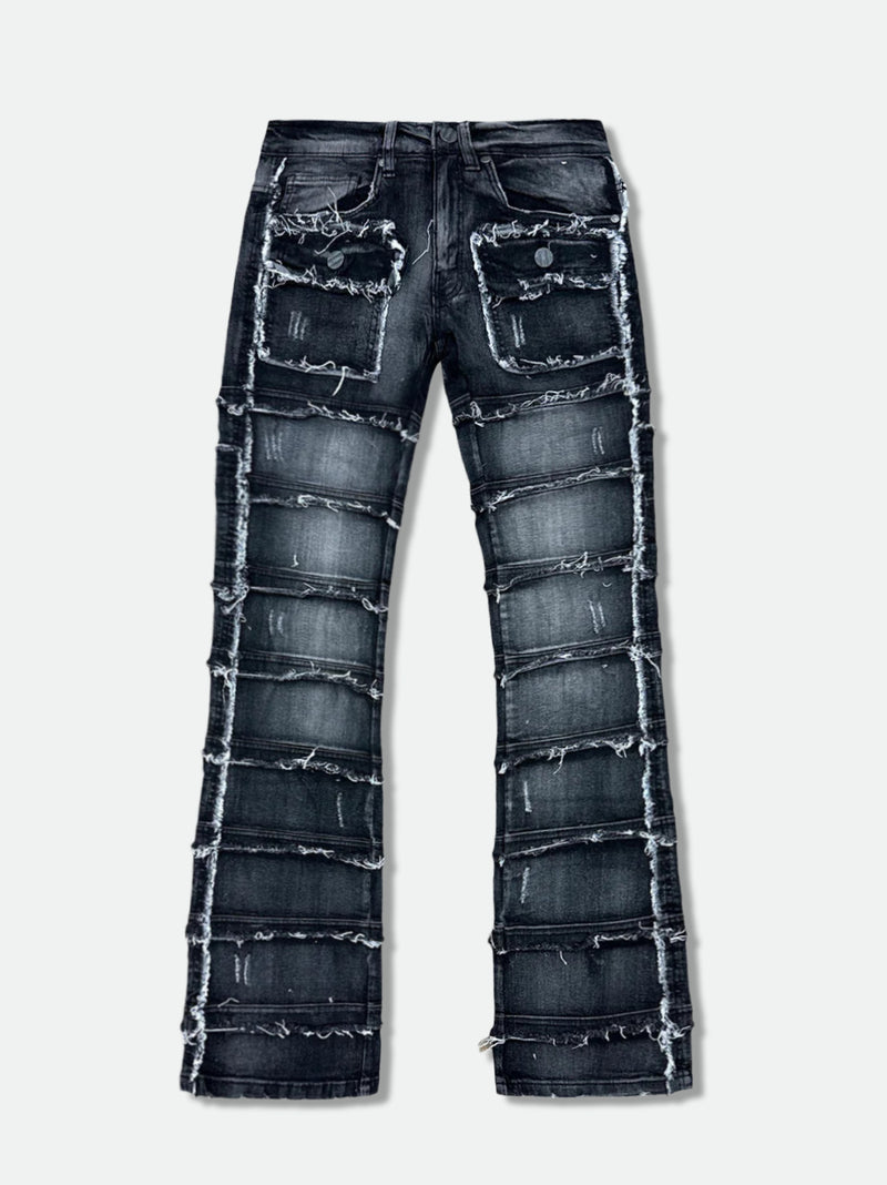 FWRD Cargo Stacked Denim (Washed Black) FW-33958