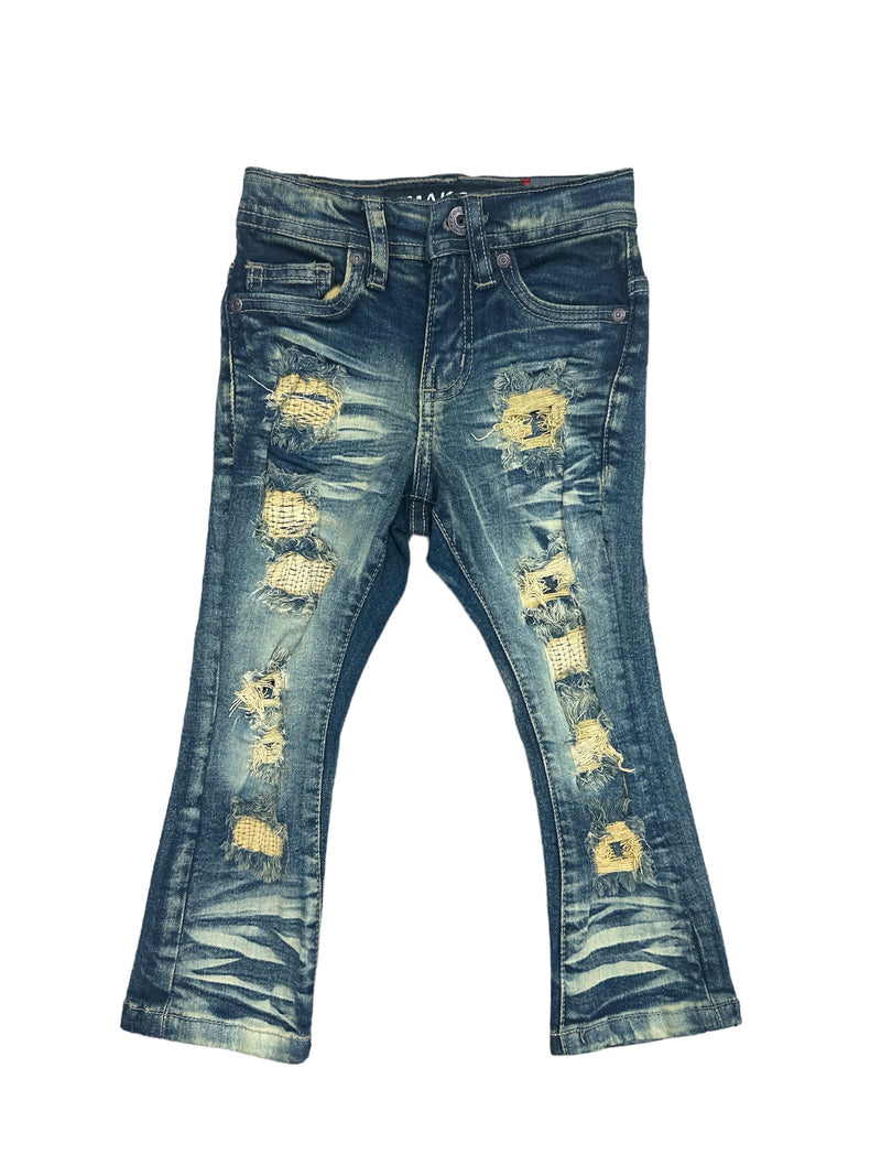 Makobi Kids " Montego Jeans" Stack Denim (Dirt) B1903 - Fresh N Fitted Inc
