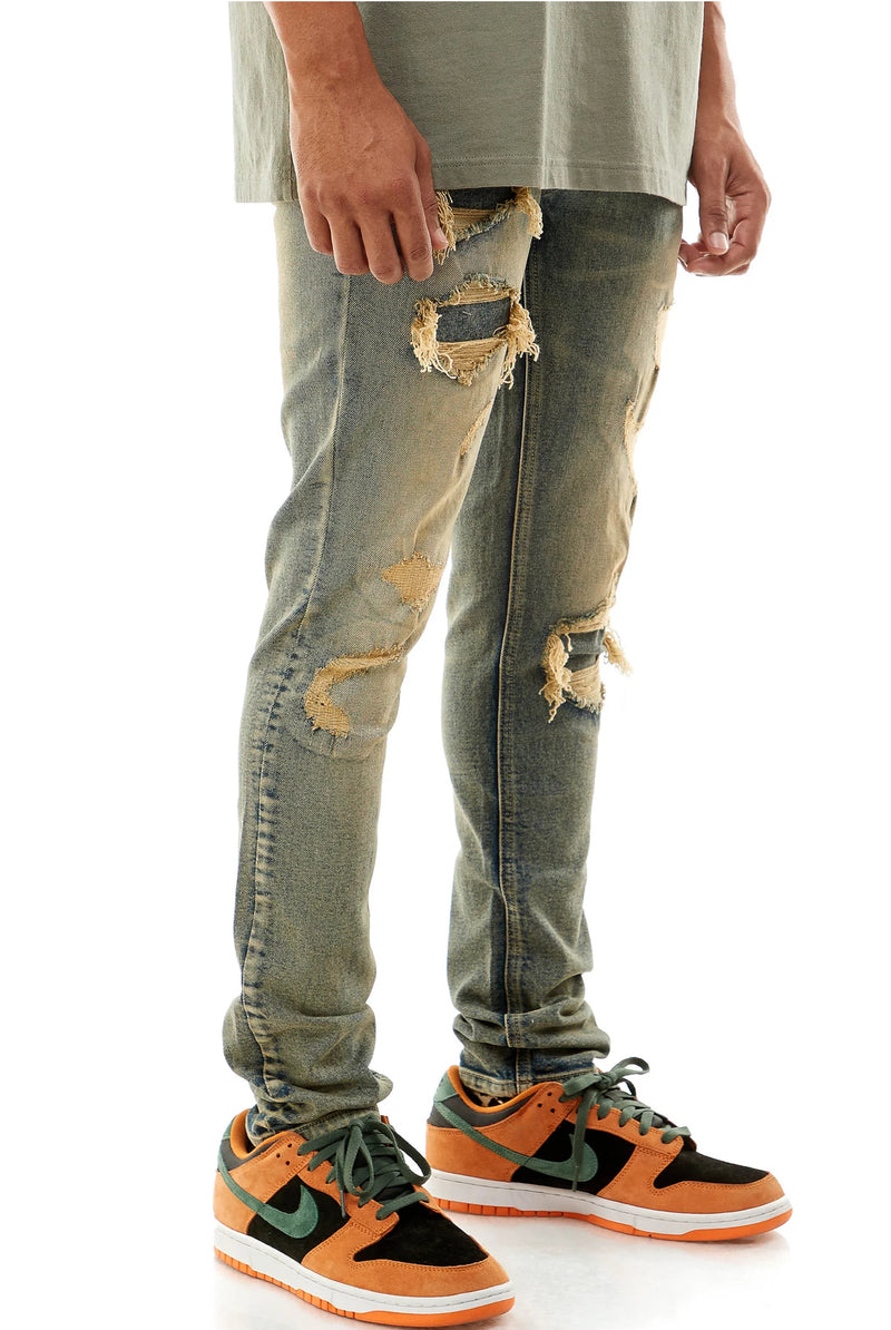 KDNK Rip and Repair Denim (Blue) KND4525