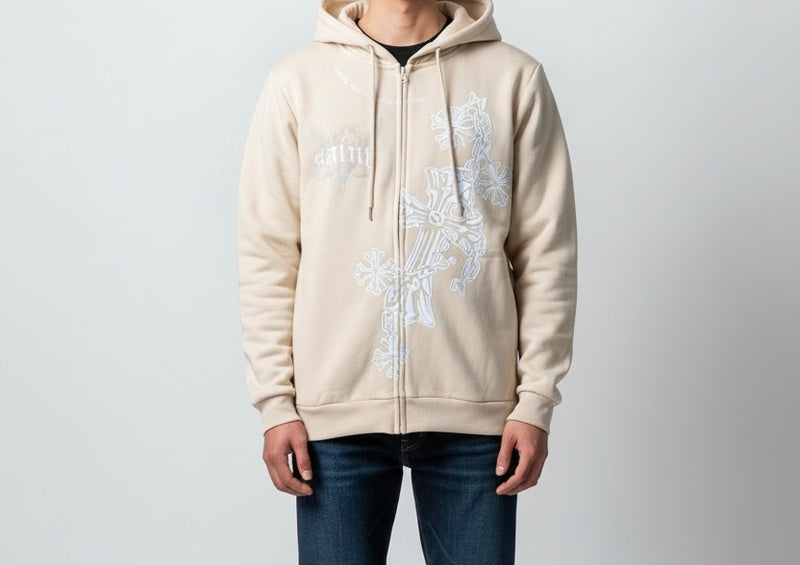 Black Pike 'Every Saint Has a Past' Hoodie (Khaki) FB2540S