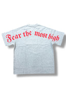 Protector and Maintainer 'Fear The Most High' T-Shirt (Grey/Red) - FRESH N FITTED