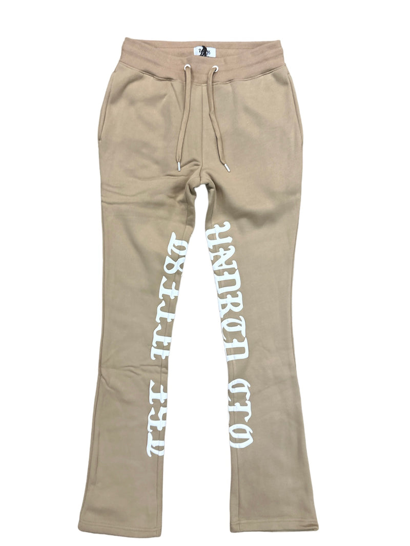 Highly Undrtd 'The Illest' Stack Joggers (Desert) UF3203 - Fresh N Fitted Inc